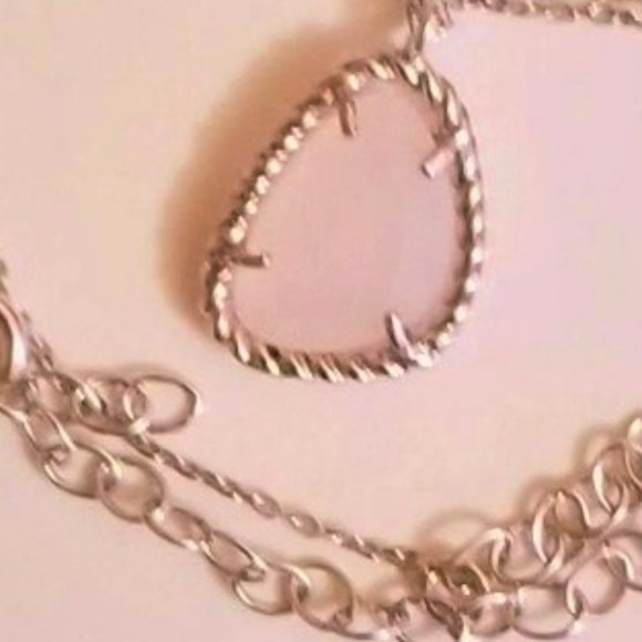 Mia Fiore, silver, rose quartz necklace, Italy - Picture 3 of 3